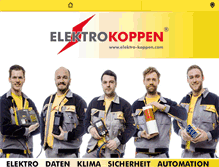 Tablet Screenshot of elektro-koppen.com